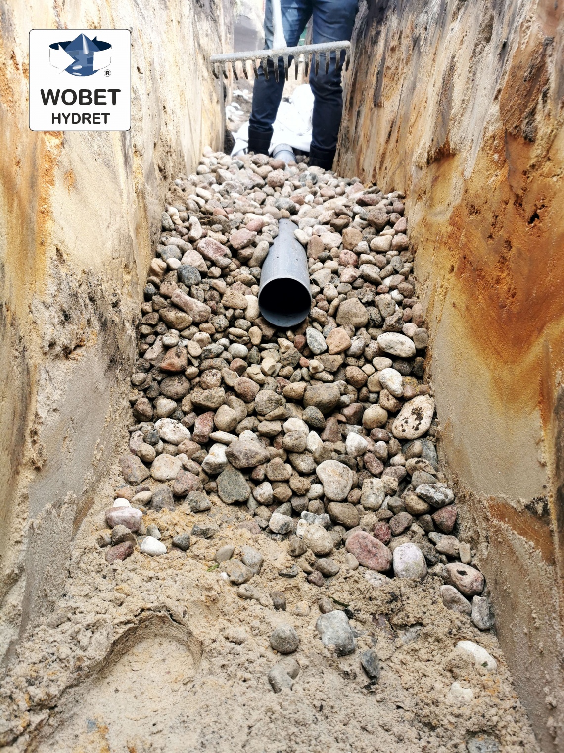 Drenaż na żwirze płukanym