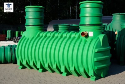 Zbiornik na wodę deszczową jednopłaszczowy z filtrem - Wobet HYDRET