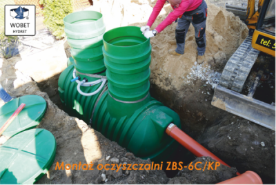 DOBRY PRODUKT, JAKOŚĆ/CENA – OCZYSZCZALNIA BIOLOGICZNA ZBS-6C/KP (Z POMPĄ EBARA OPTIMA MA) do 6 osób (RLM)